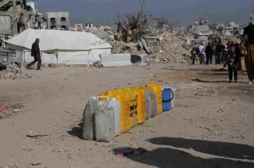 Israel has been deliberately destroying water sources in Gaza