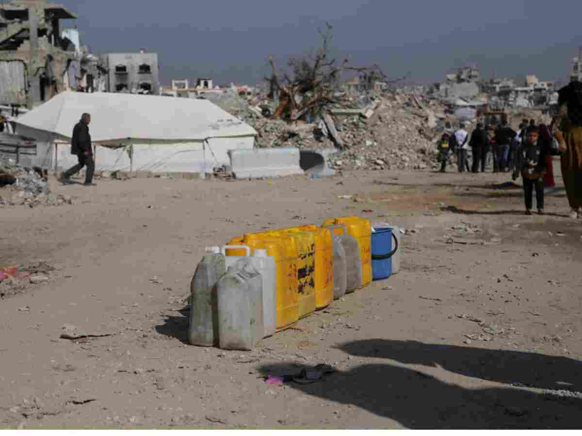 Israel has been deliberately destroying water sources in Gaza