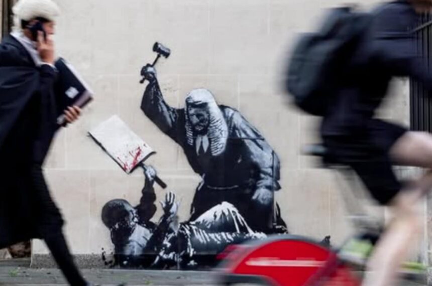 Banksy sees his latest piece shut down because its about Palestine