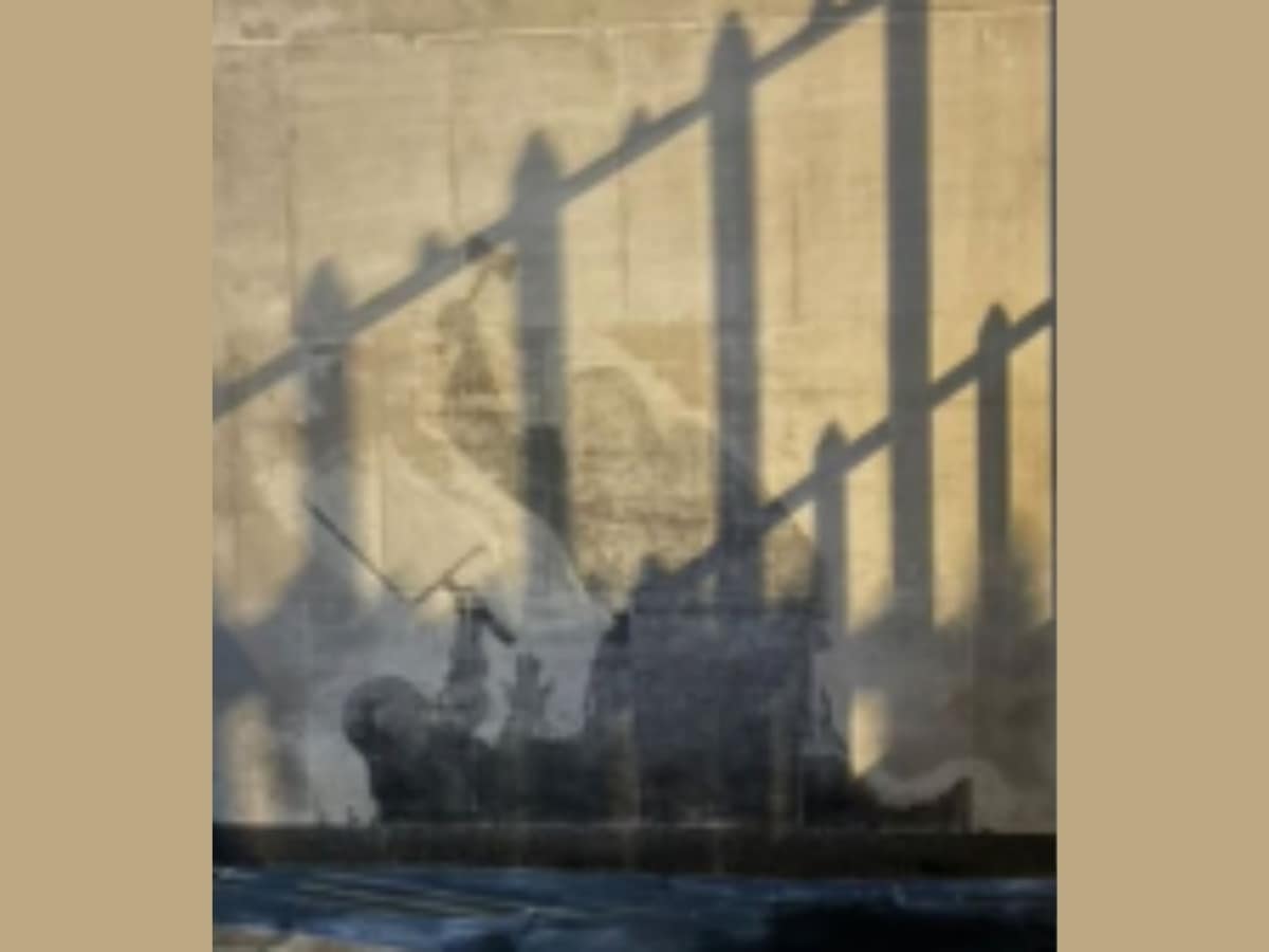 Behind bars and erased, Banksy's art speaks louder than ever