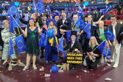 EU flags outnumber Union Jacks at the Last Night of the Proms