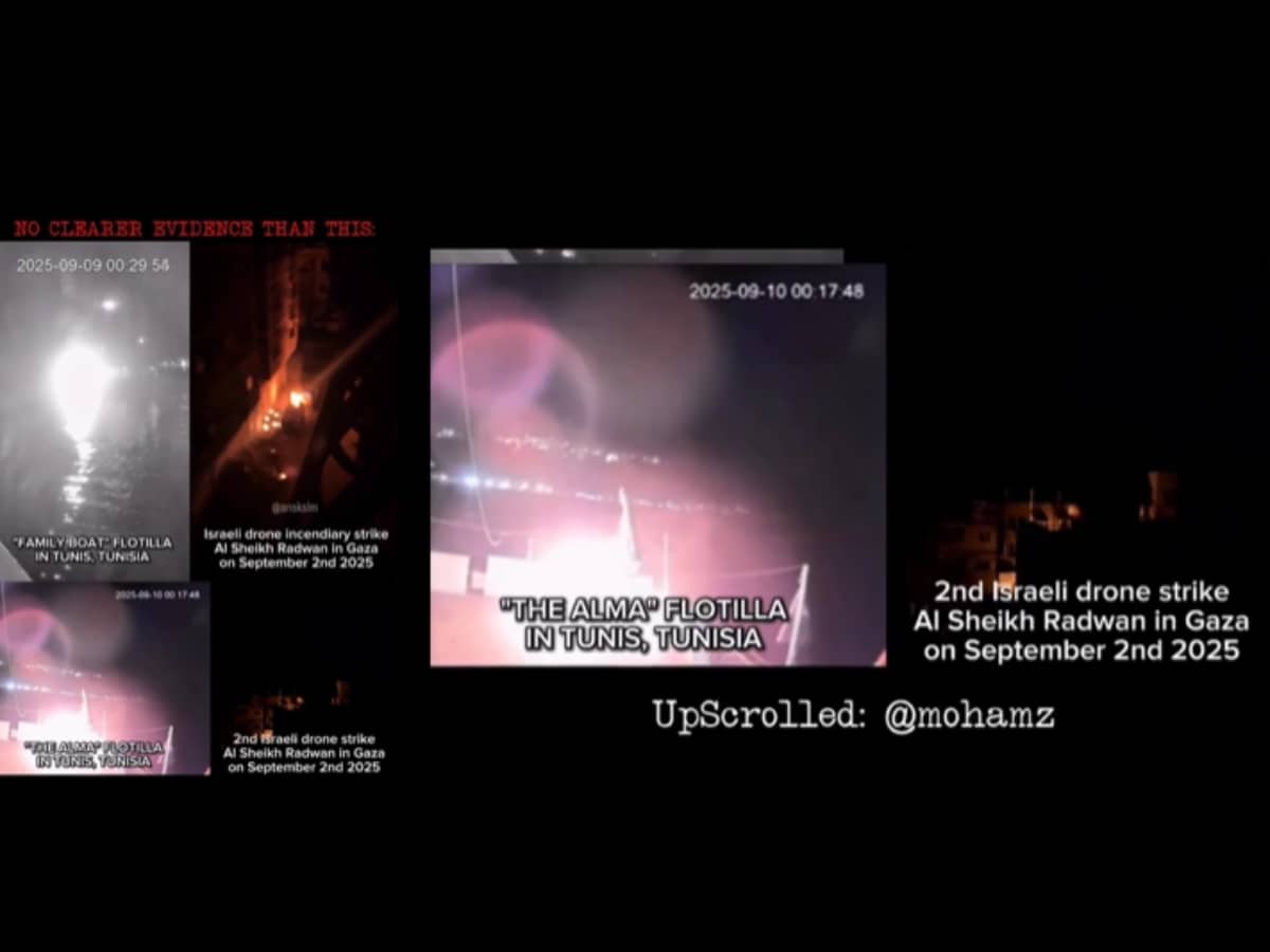 Flotilla crew video compares Israel drone strikes with ones in Gaza