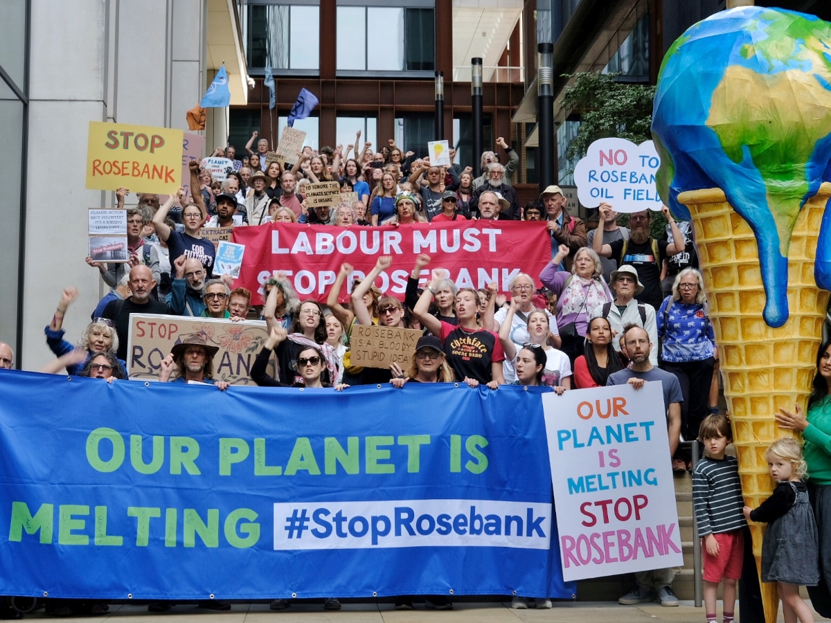 Fossil fuel protests in Starmer's back yard over new oil field