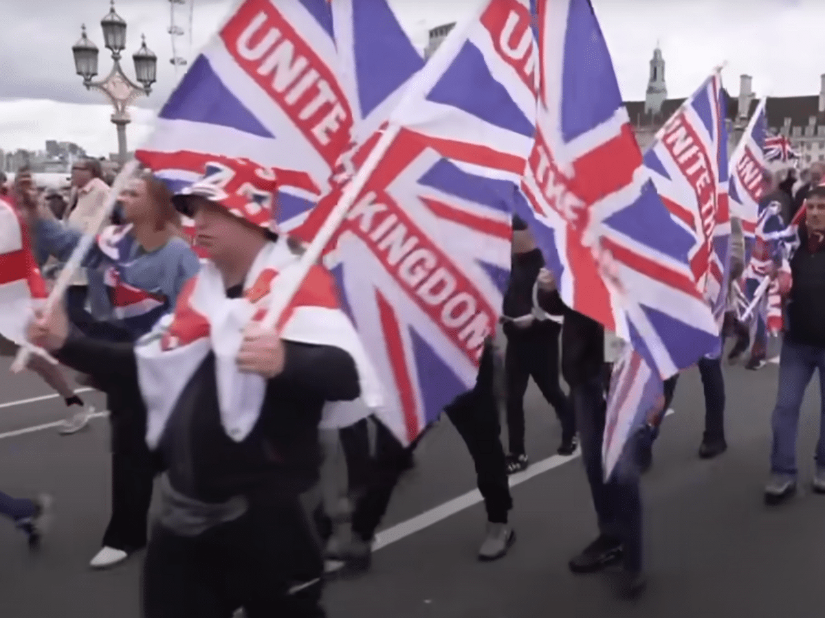 'Freedom Dad' goes on drunken racist rant at Unite the Kingdom