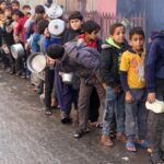 From school queues to food queues... what of Gaza's children?