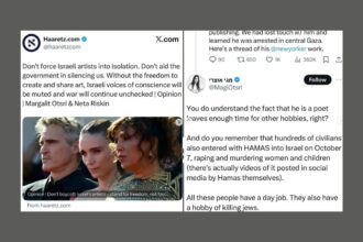 Haaretz writer accused Palestinian Pulitzer-winner of killing Jews
