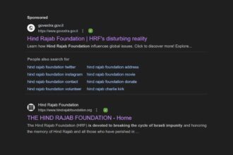 Hind Rajab Foundation targeted by Google ads on behalf of Israel