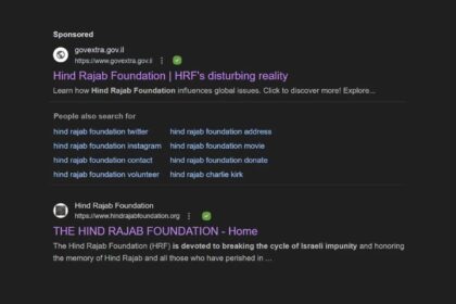 Hind Rajab Foundation targeted by Google ads on behalf of Israel