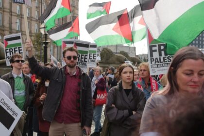 Labour conference sees 30,000 march in Liverpool for Gaza