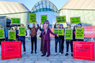 Labour conference sees protest over wealth tax and Reeves