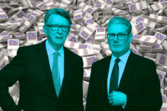 Mandelson NOT sacked and 'still on payroll'