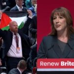 Palestine protest during Reeves speech sees Labour ghouls clap