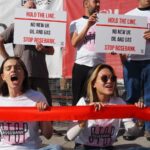 Rosebank protest urges climate action at Labour Party conference