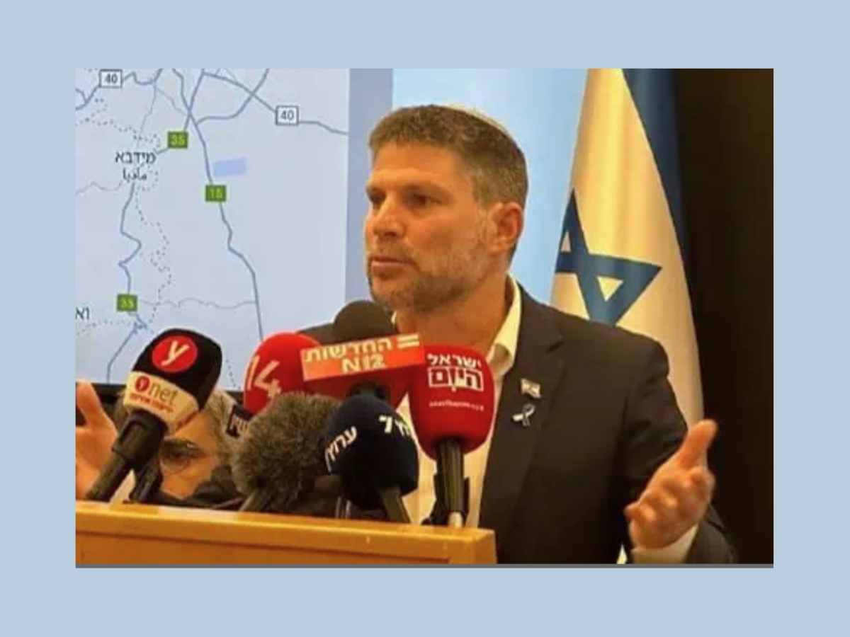 Smotrich just revealed plan to annex 82% of occupied West Bank