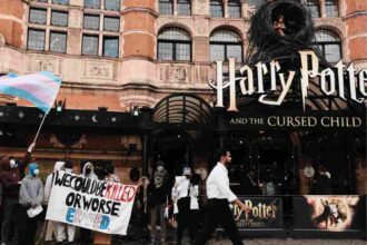 The Cursed Child sees protests over trans rights