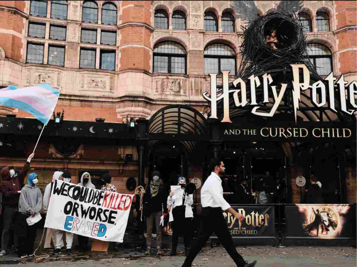 The Cursed Child sees protests over trans rights