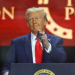 Trump uses Charlie Kirk memorial to brag and spout hate