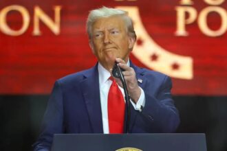 Trump uses Charlie Kirk memorial to brag and spout hate