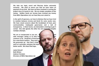 'disappointment' over Your Party feud