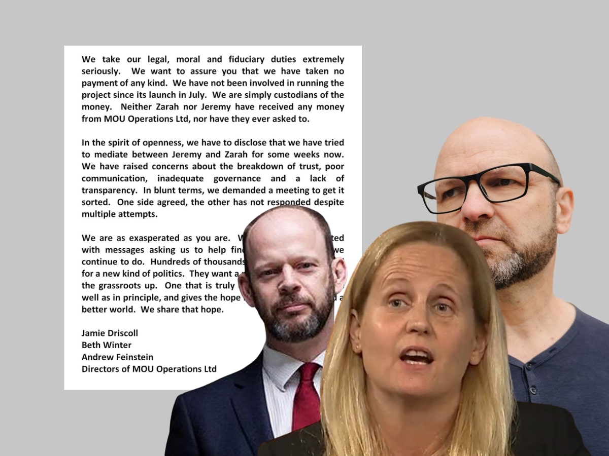 'disappointment' over Your Party feud