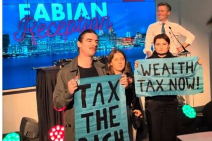 Activists disrupt Torsten Bell's speech at Labour's conference