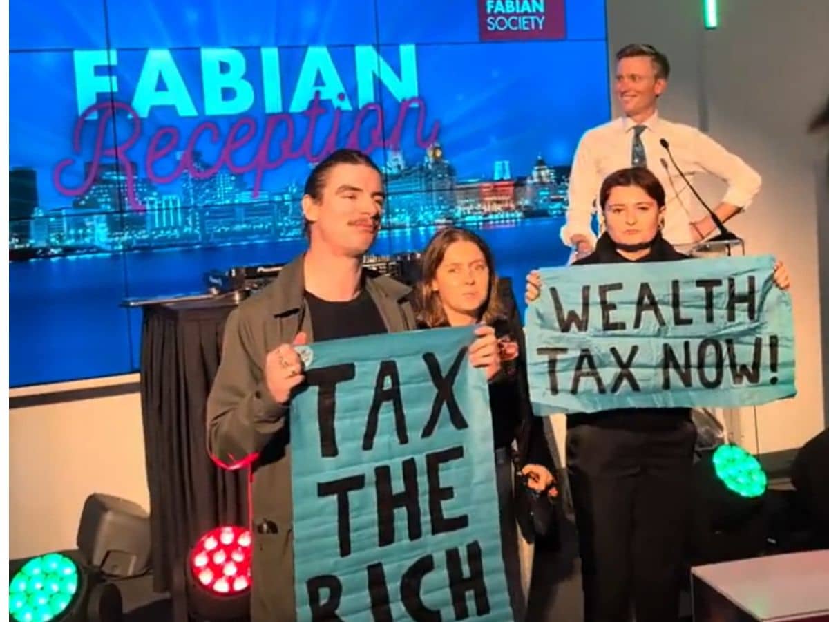 Activists disrupt Torsten Bell's speech at Labour's conference