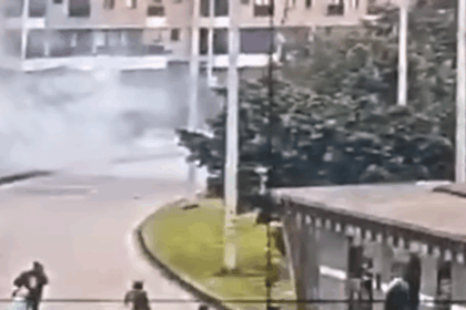 Colombian protestors attack US embassy