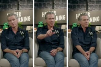 Democrat Gavin Newsom malfunctions over Israel funding