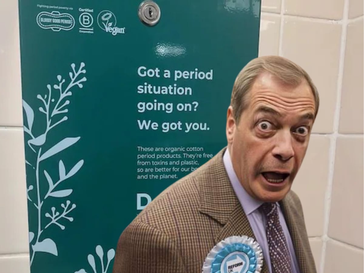 Farage seeks divine intervention over National Trust vegan tampon
