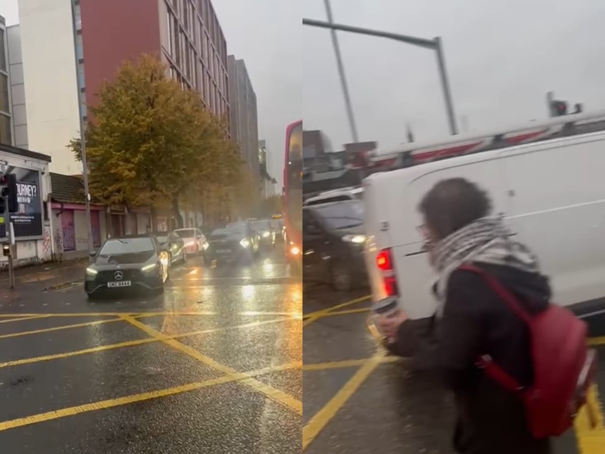 Gridlock in Belfast as Palestine protestors shut down motorway