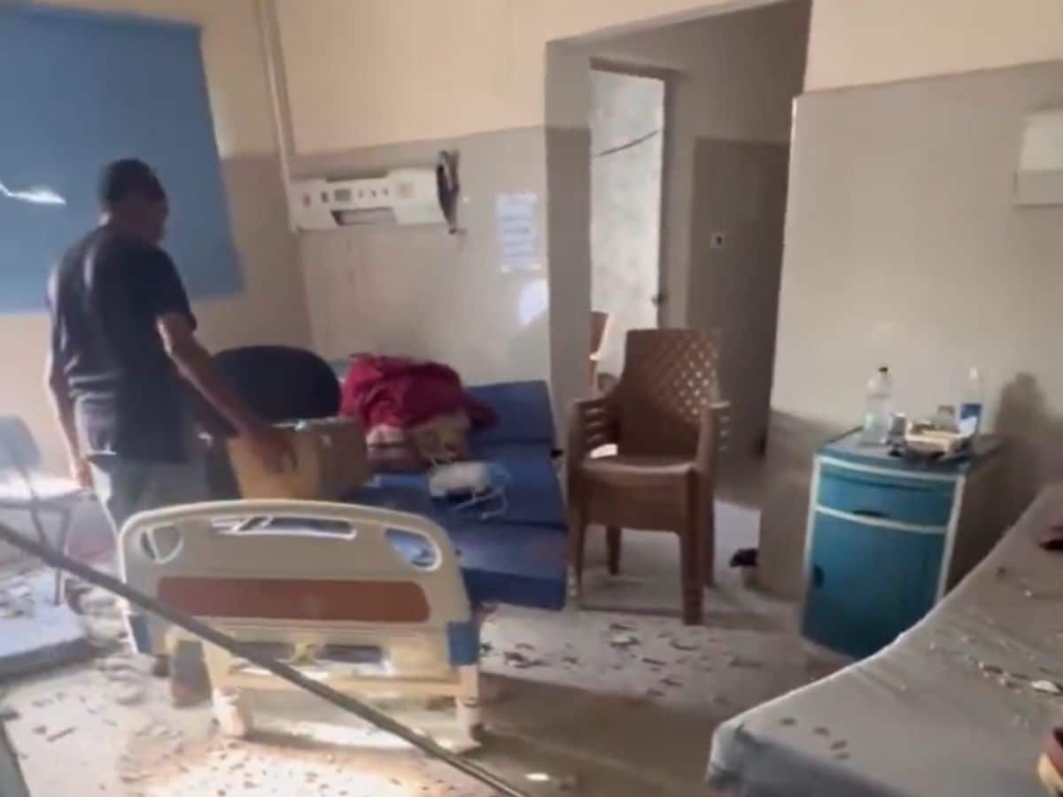 Israel bombing cuts off Al-Helou Hospital in Gaza City