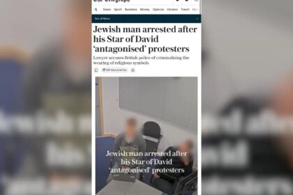 Man 'arrested for wearing Star of David' was trying to get at Jews