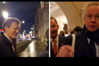 Michael Gove freaks out when confronted at the Spectator awards