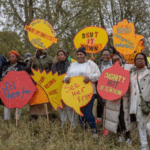 Over 200 protest outside UK's only female migrant detention centre