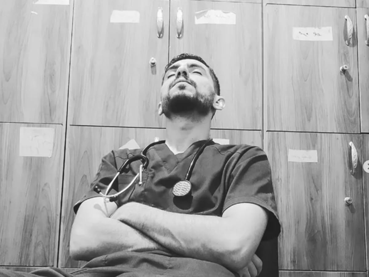 Palestinian doctor says he's not a hero, he's terrified