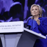 Protesters call out Queen's Uni Belfast links to Hillary Clinton again