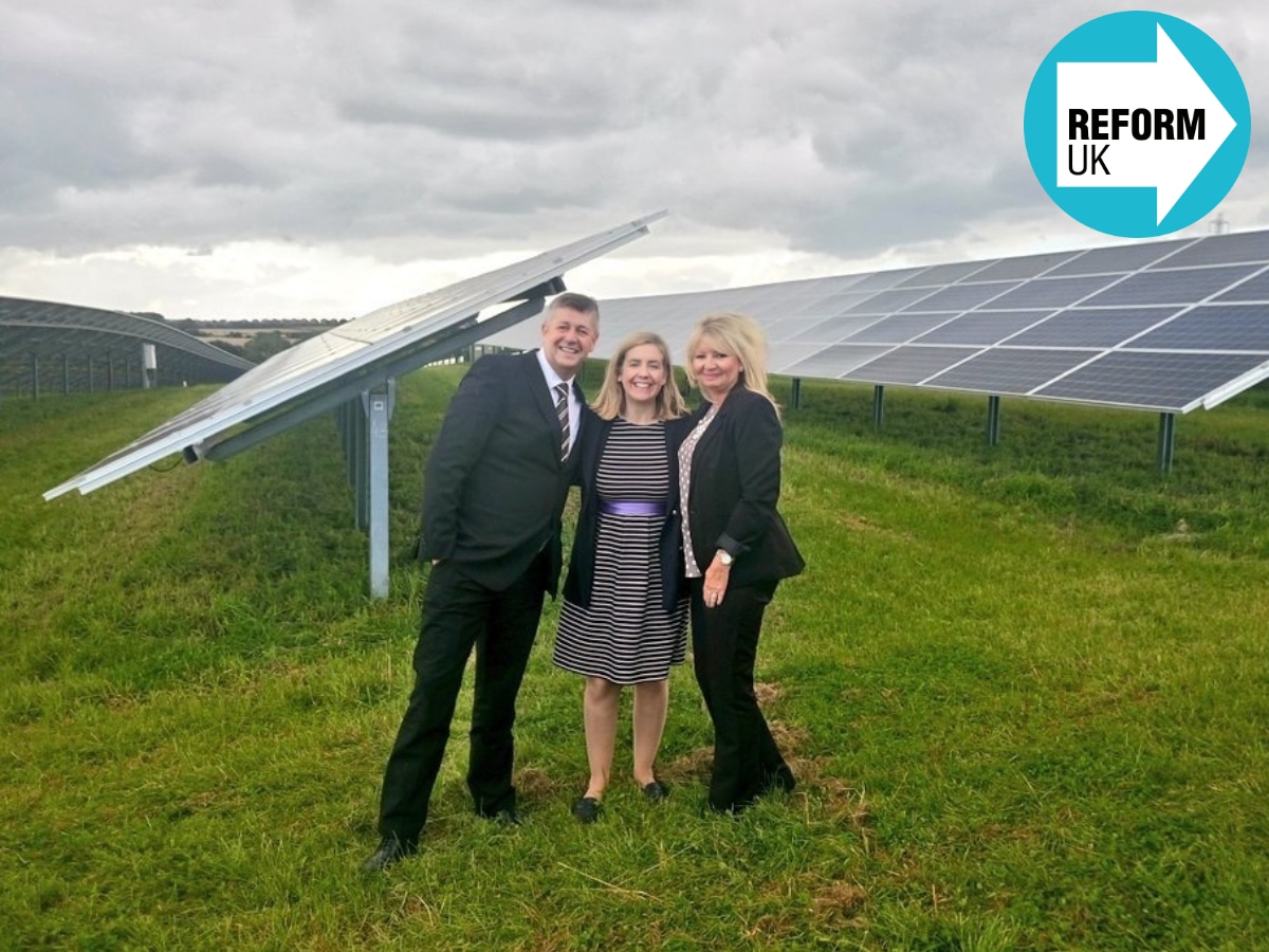 Reform UK mayor pulled up for 'hypocritical' attack on solar farms