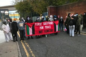 Sheffield protesters shut down arms factory linked to genocide