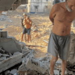 Shocking photo shows Israel using Palestinians as human shields