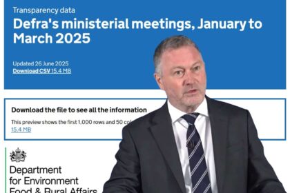Steve Reed's ministerial meetings missing from government data