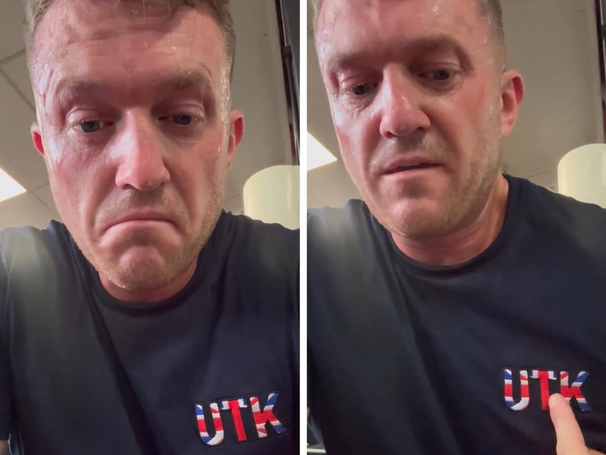 Tommy Robinson caught doing what he'd call 'globalism'