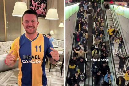 Tommy Robinson supports Israelis playing an English team
