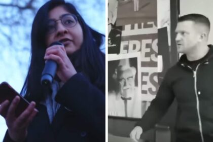 Zarah Sultana calls out 'racist, sexist criminal' Tommy Robinson