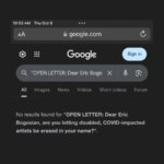 where's our open letter over long Covid?