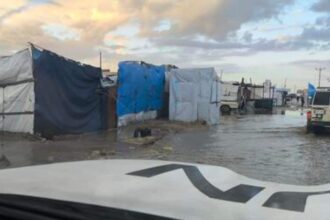 288K Palestinian families left in mud after tents flood
