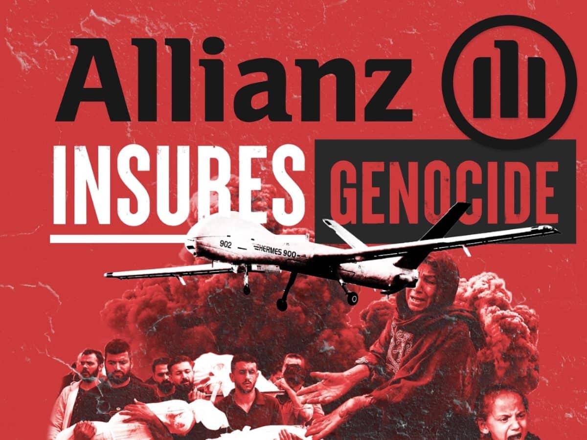 Allianz hit by Palestine Action Éire raid for enabling genocide