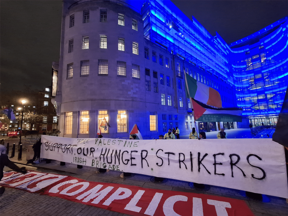 BBC protest draws urgent attention to hunger strikers