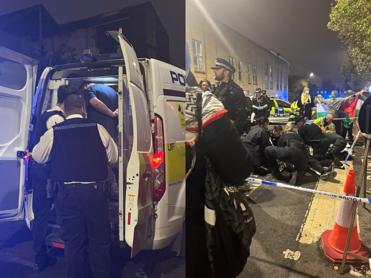 BREAKING protesters attacked, man dies at Palestine Action demo