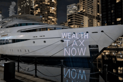 Billionaire Tory donor gets 'tax the super rich' splashed on his yacht