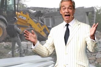 Farage teams up with genocide specialists JCB